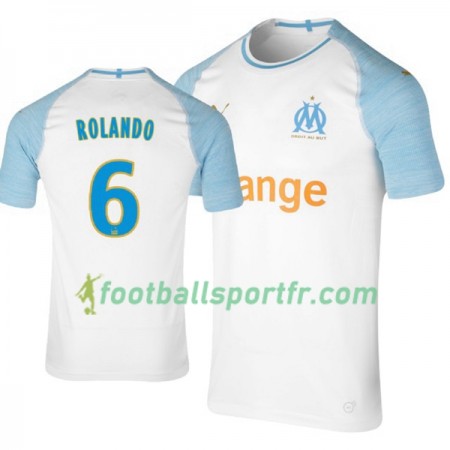 Tenue Olympique de Marseille Rolando 6 Domicile 2018-2019 Maillot de Foot